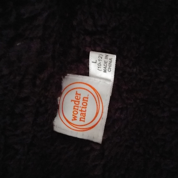 Boy's/Youth Winter Coat and Fleece Hoodie Bundle. Size L 10-12. Wonder Nation. - Picture 9 of 9